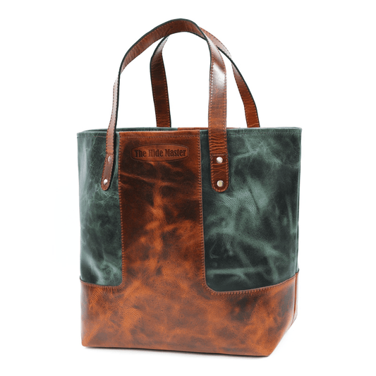 Verona Dual-Tone Leather Tote Bag