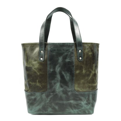 Verona Dual-Tone Leather Tote Bag