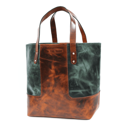 Verona Dual-Tone Leather Tote Bag
