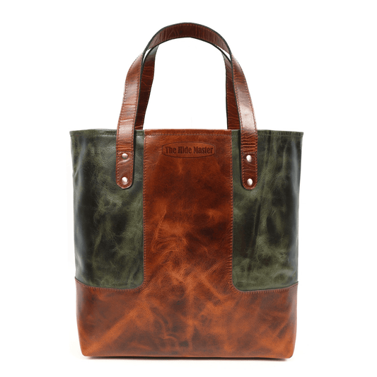 Verona Dual-Tone Leather Tote Bag