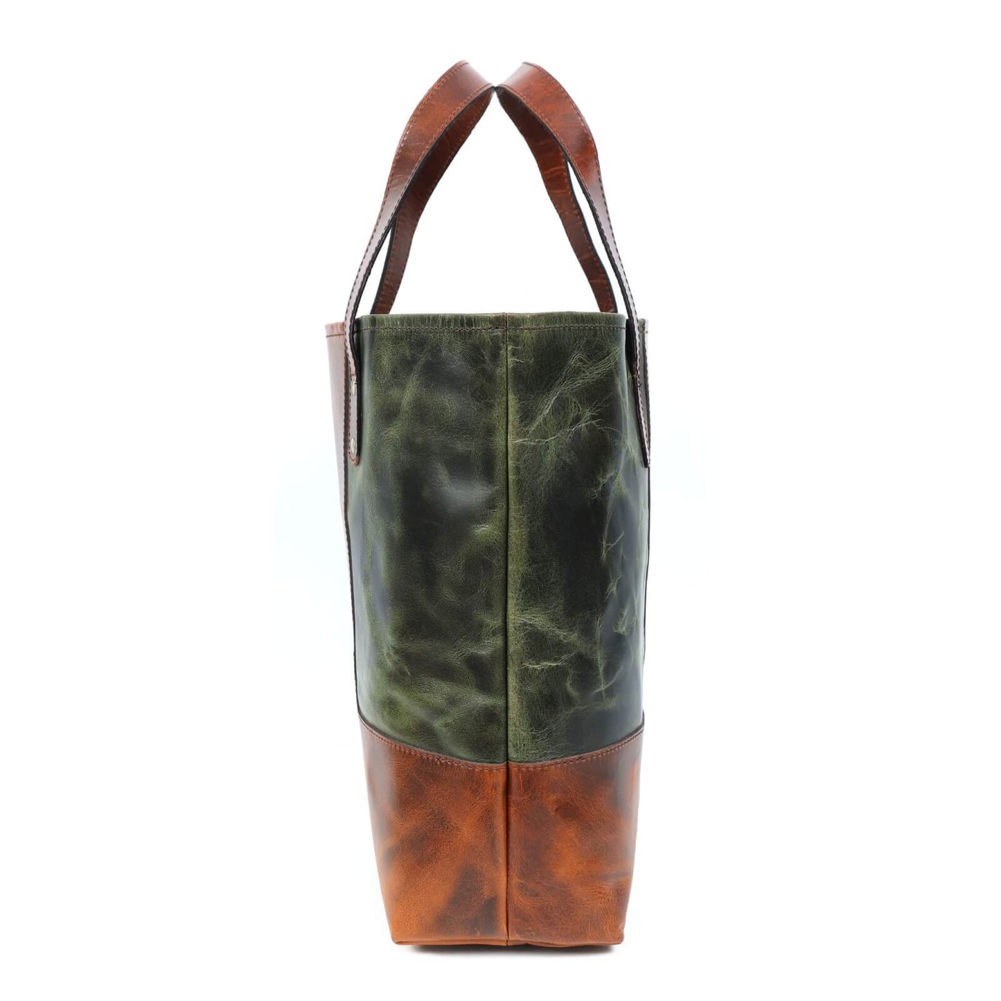 Verona Dual-Tone Leather Tote Bag