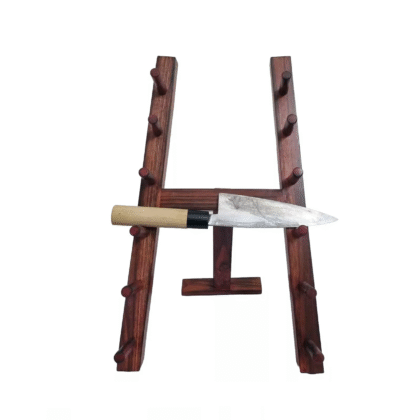 Japanese Style Wooden Knife Rack Stand Brown
