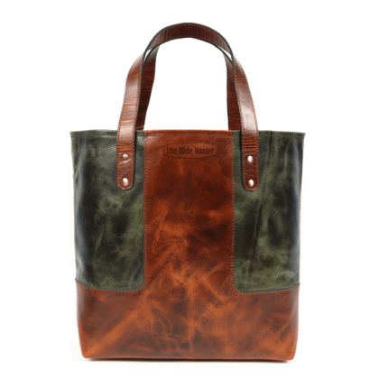 Brown & Green Womens Tote Bag