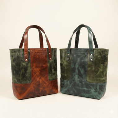 Verona leather tote bag